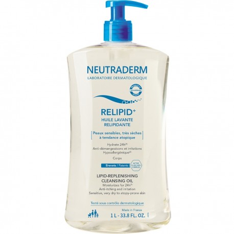 Neutraderm Relipid+ Lipid-Replenishing Cleansing Oil 1 L 3616826860826