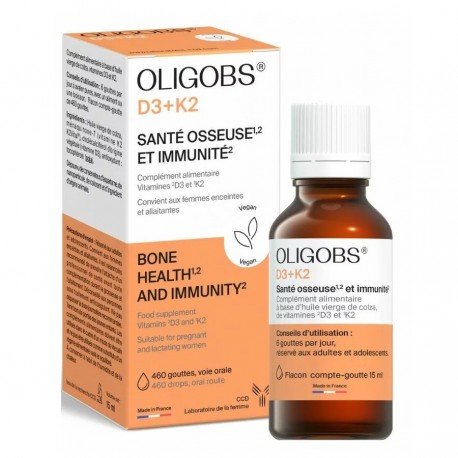 Oligobs D3+K2 15 ml 3700111400481