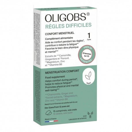 Oligobs Difficult Periods 1 15 Tablets 3700111400467