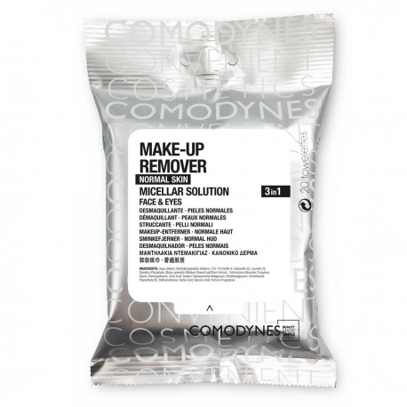 Comodynes Make-up Remover Normal Skin 20 lingettes 8428749000501