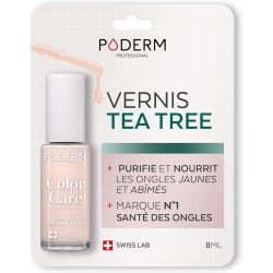 Poderm Color Care Vernis à Ongles Tea Tree 8 ml Rose Poudré 903 7640178210479