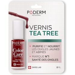 Poderm Color Care Vernis à Ongles Tea Tree 8 ml Rouge Allure 253 7640178210486