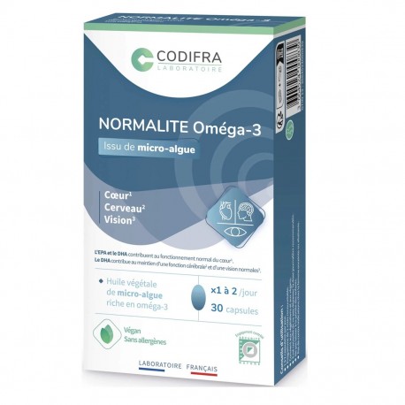 Codifra Normalite Oméga-3 30 Capsules 3664524000839
