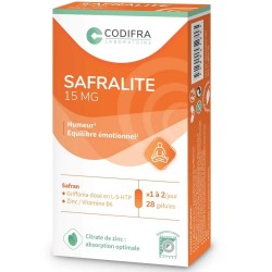 Codifra Safralite 15 mg 28 Gélules 3401548927397