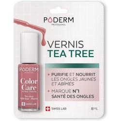 Poderm Color Care Tea Tree Nail Polish 8 ml Rosewood 933