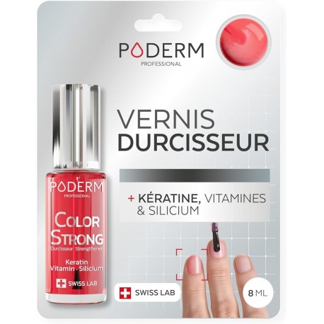 Poderm Color Strong Vernis à Ongles Durcisseur 8 ml Gloss Vitality 916 