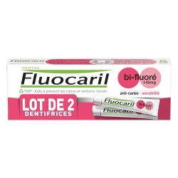 Fluocaril Dentifrice Bi-Fluoré Dents Sensibles 145mg 2 x 75 ml