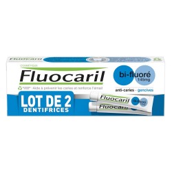 Fluocaril Dentifrice Bi-Fluoré Gencives 145mg 2 x 75 ml 8710604763202