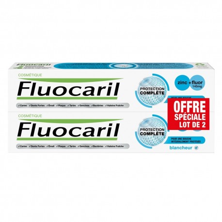 Fluocaril Complete Protection Whitening Toothpaste 2 x 75 ml 8720181731464