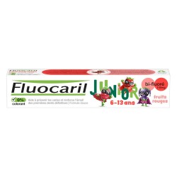 Fluocaril Junior Dentifrice Fruits Rouges Bi-Fluoré 145mg 6-13 Ans 75 ml