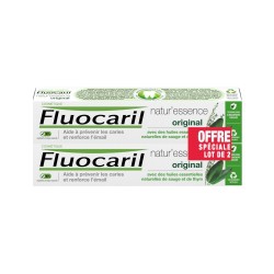 Fluocaril Natur'Essence Dentifrice Protection Complète Bi-Fluoré 145mg 2 x 75 ml 8720182505255