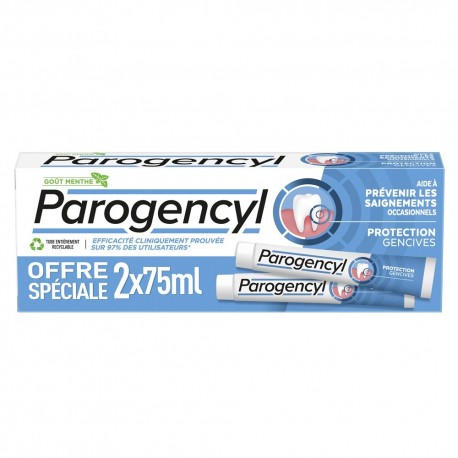 Parogencyl Dentifrice Protection Gencives 2 x 75 ml 8710604763356