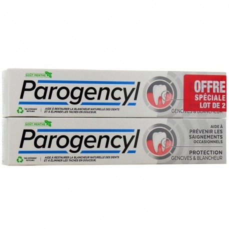 Parogencyl Gum Protection & Whitening Toothpaste 2 x 75 ml 8720182034380