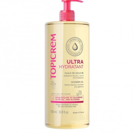 Topicrem Ultra-Hydratant Shower Oil 1000 ml 3700281705225