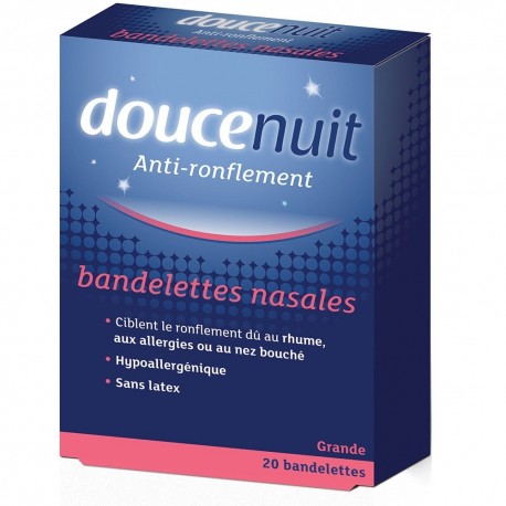Doucenuit Bandelettes Nasales Anti-Ronflement Grande 3760185110365