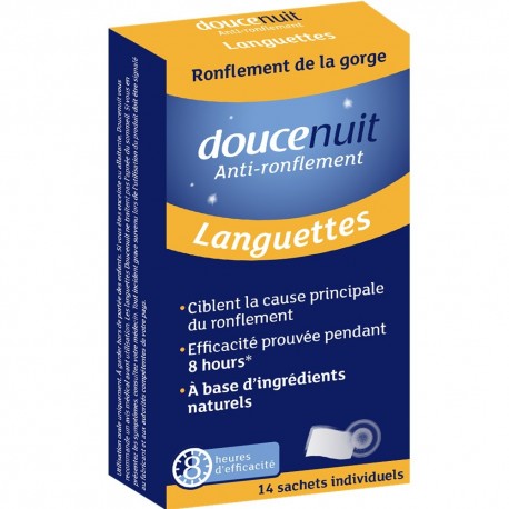 Doucenuit Languettes Anti-Ronflement 14 Sachets Individuels 3401095825351