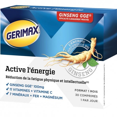 Gerimax Active Energy 30 Tablets 5702071384021