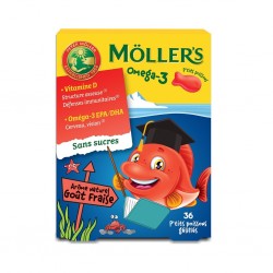 Möller's Omega-3 P'tits Poissons Fraise 36 Gommes 7070866038670