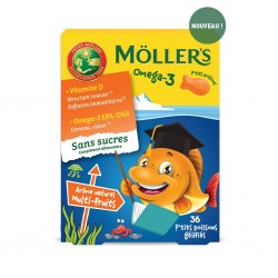 Möller's Omega-3 P'tits Poissons Multi-Fruits 36 Gommes 7070866030278