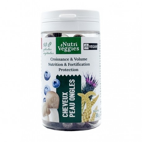 Nutriveggies Hair Skin Nails 60 Capsules 3701265100470