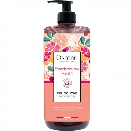 Osmaé Gel Douche Pamplemousse Vanillé 1 L 3760099702236