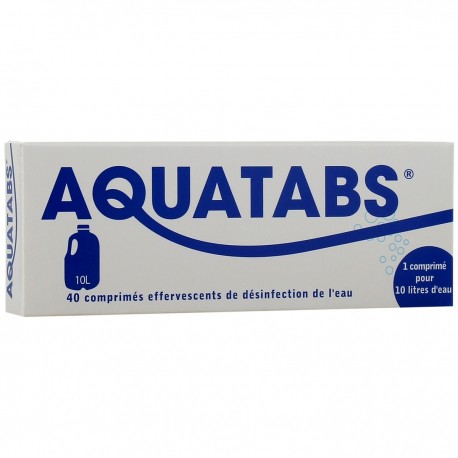 Aquatabs 10 Litres 40 Tablets 3401577319361