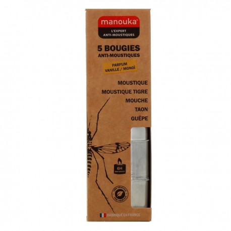 Manouka Bougies Anti-Moustiques 3760214050006