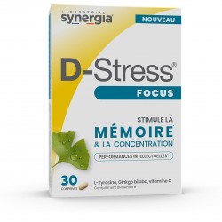 Synergia D-Stress Focus 30 Comprimés