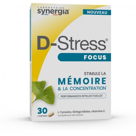 Synergia D-Stress Focus 30 Comprimés 3760139290723