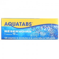 Aquatabs Reservoir 10 Litres 120 Tablets