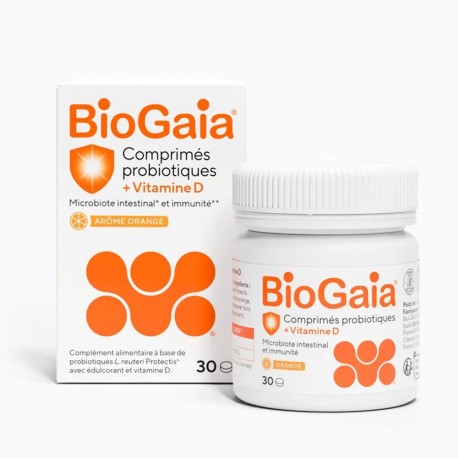 Biogaia Comprimés Probiotiques + Vitamine D 30 Comprimés 7350012556389