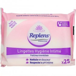 Replens Intimate Hygiene Wipes x 25