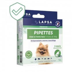 Lapsa Pipettes Puppy and Small Breed x 3 3770014927354