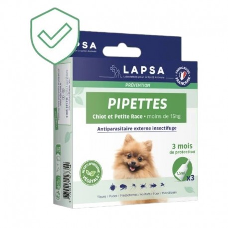 Lapsa Pipettes Chiot et Petite Race x 3 3770014927354