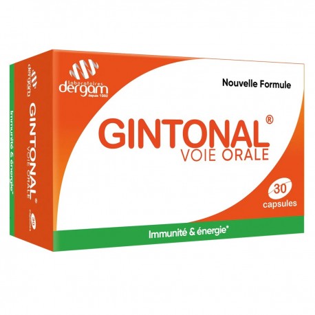 Dergam Gintonal 30 Capsules 3700493100009