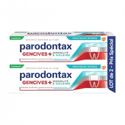 Parodontax Dentifrice Gencives + Sensibilité & Haleine Fraîcheur Intense 2 x 75 ml