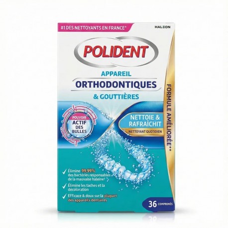 Polident Appareils Orthodontiques & Gouttières 36 Comprimés 5054563106131