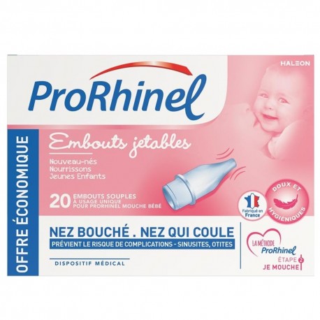 Prorhinel 20 Embouts Jetables Souples 3401520524781
