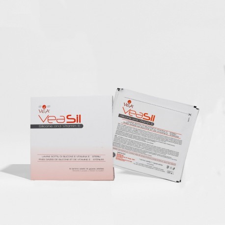 Vea Veasil Fines Compresse de Gazes Stériles 8 Compresses 8032638560436