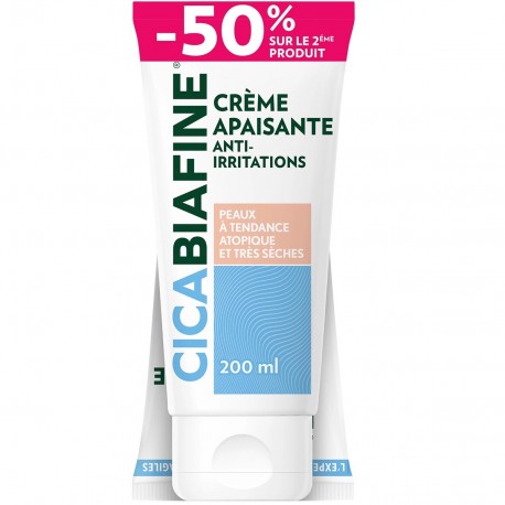 CicaBiafine Crème Anti-Irritations Nourrissante 2 x 200 ml 3574661132501