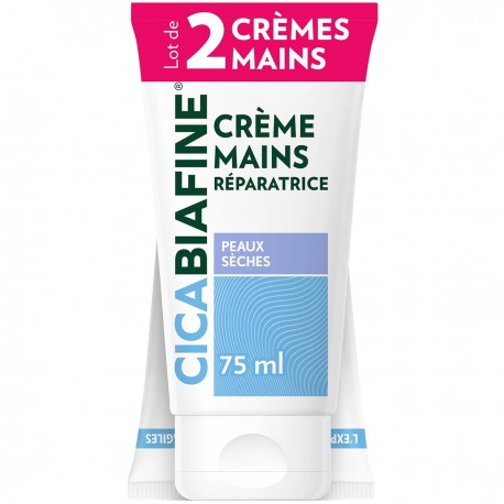 Cicabiafine Crème Mains Réparation Intense 2 x 75 ml 3574660600254