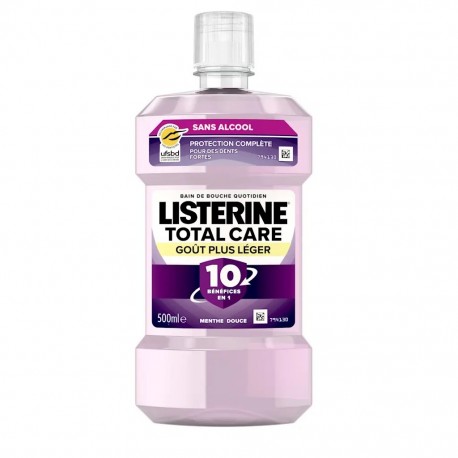 Listerine Bain de Bouche Total Care Goût Plus Léger 500 ml 3574661811352