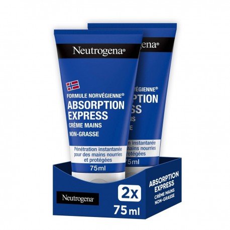 Neutrogena Crème Mains Absorption Express 2 x 75 ml 3574661140537