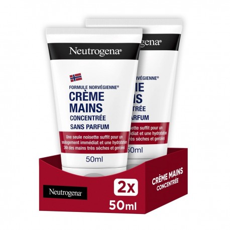 Neutrogena Hand Cream Concentrated Unscented 2 x 50 ml 3574660602999