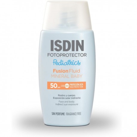 Isdin Fotoprotector Pediatrics Fusion Fluid Minéral Baby SPF50 50 ml 8429420122581