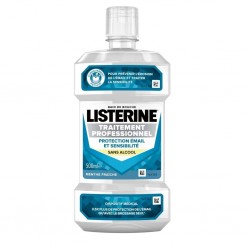 Listerine Bain de Bouche Traitement Professionnel Protection Émail et Sensibilité 500 ml 