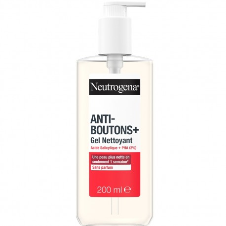 Neutrogena Anti-Boutons + Gel Nettoyant Sans Parfum 200 ml 3574661797663