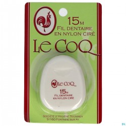 Le Coq Fil Dentaire Nylon Ciré 15 m