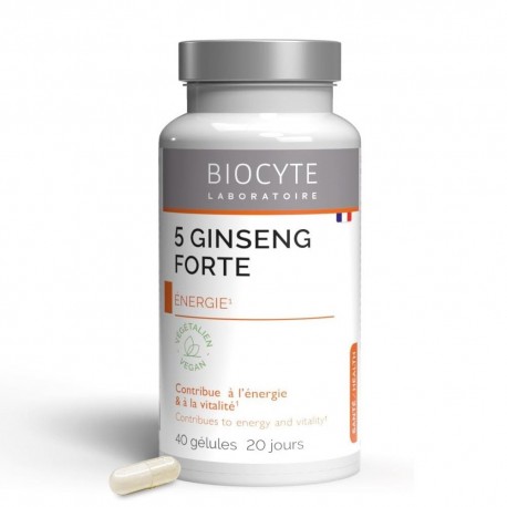 Biocyte 5 Ginseng Forte 40 Gélules 3770008244115