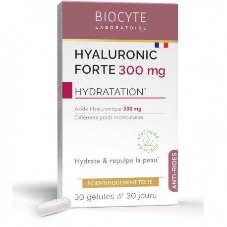 Biocyte Hyaluronic Forte 300 mg 30 Gélules 3760289221547